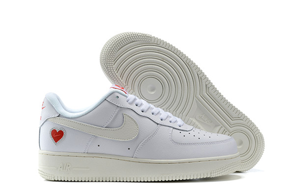 Women's Air Force 1 Low Top White/Cream Shoes 098